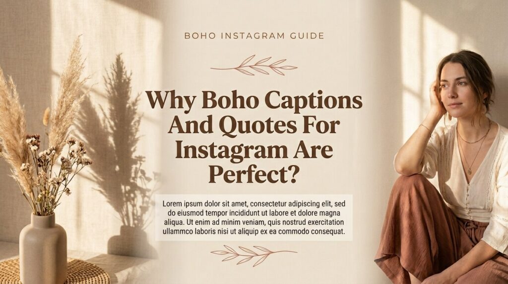 Boho Captions And Quotes For Instagram