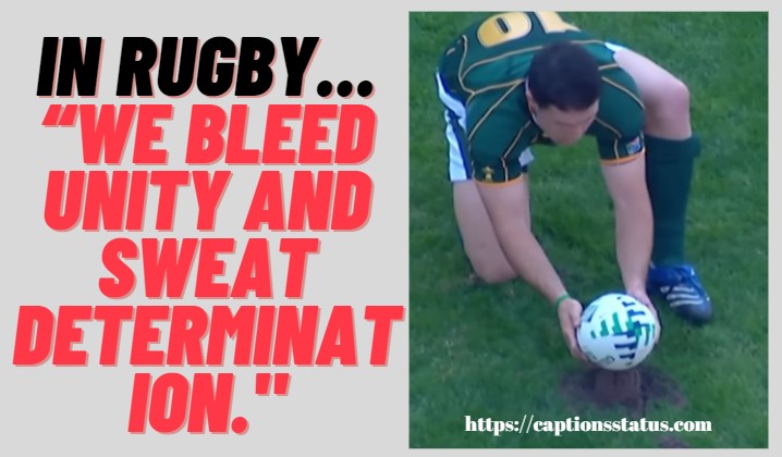 Rugby Captions and Slogan