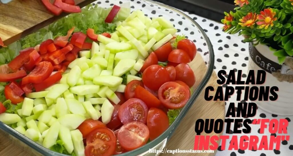 Salad Captions and Quotes
