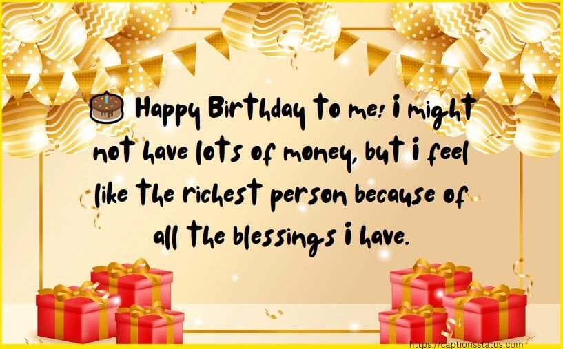 Birthday Wishes to Myself Quotes