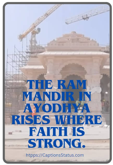 Ayodhya Ram Mandir Captions