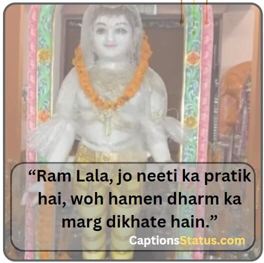 Ram Lala Quotes, Captions and Status 1