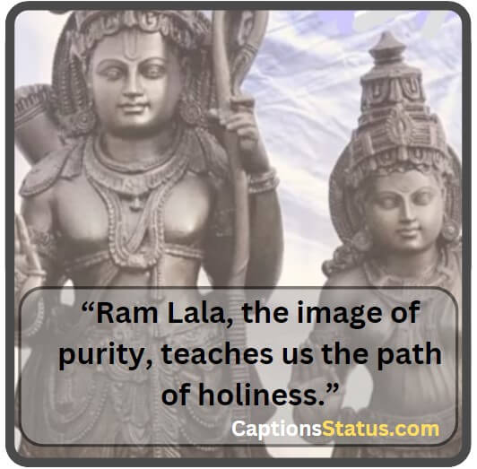 Ram Lala Quotes, Captions and Status
