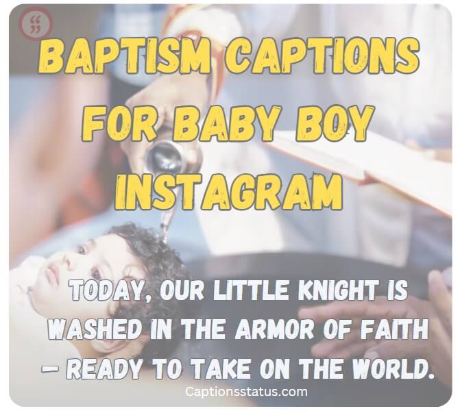 Baptism Captions for Baby Boy Instagram