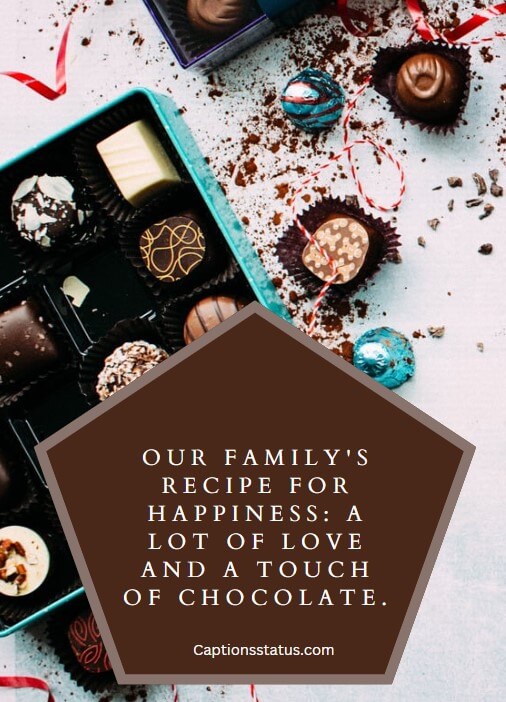 Chocolate Day Captions for Family