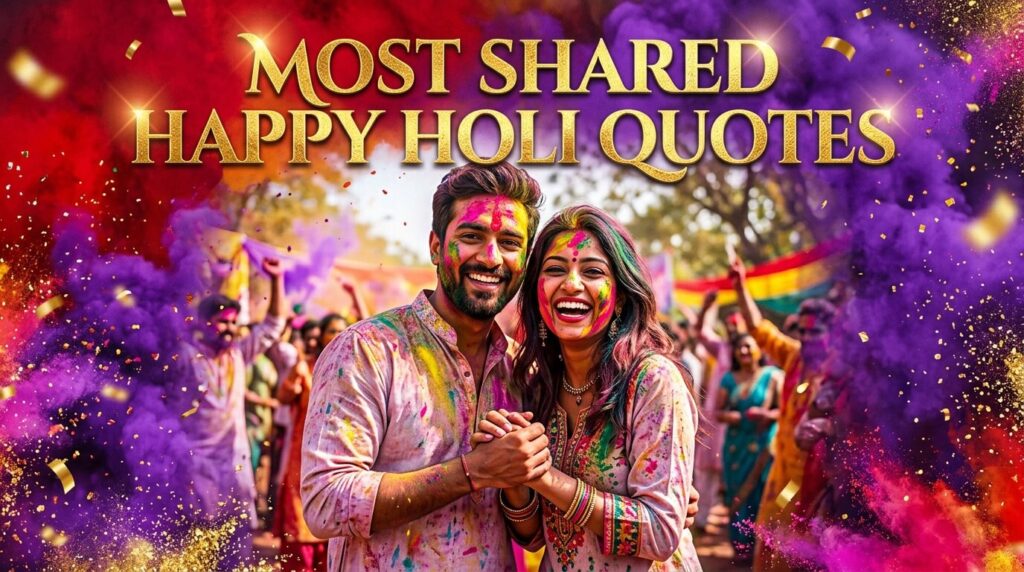 Most Shared Happy Holi Quotes