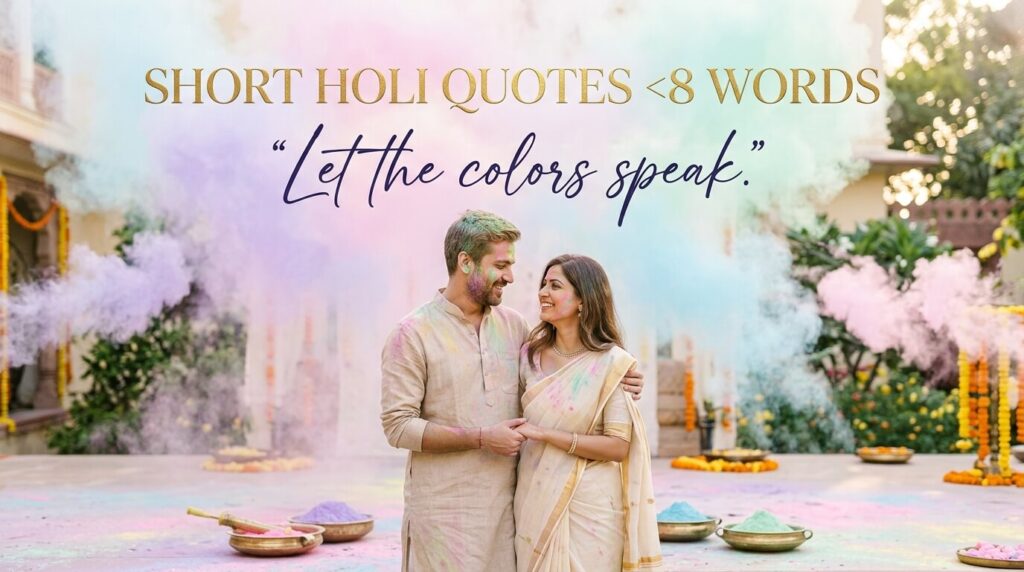 Short Quotes Happy Holi 2026